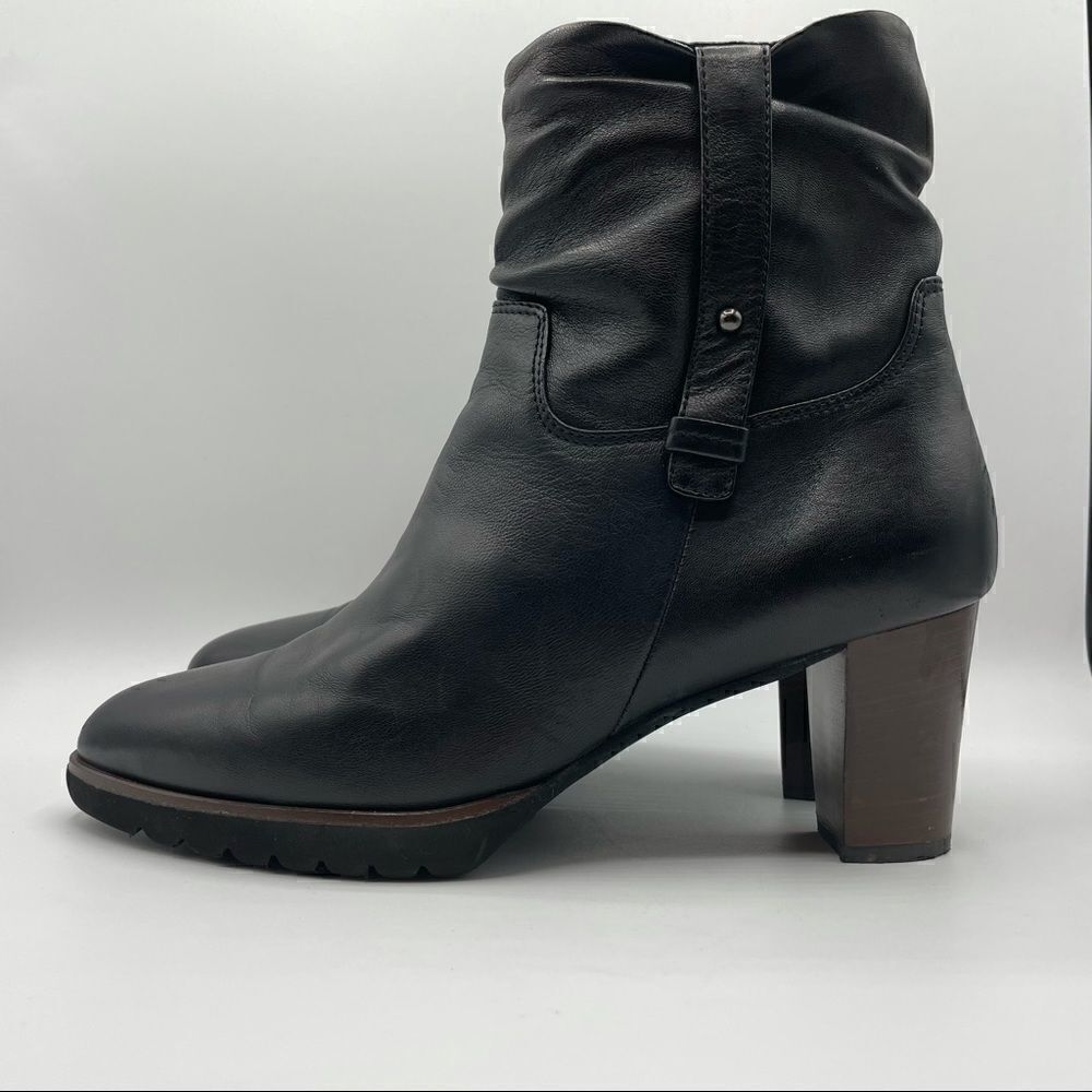 Rangoni Amalfi Black Leather Ankle Boots 10 - Picture 1 of 5